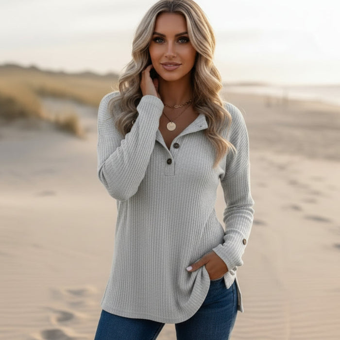 Bohemian loose-fit cotton tunic