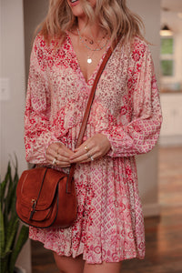 Bohemian Loose Fit Floral Dress