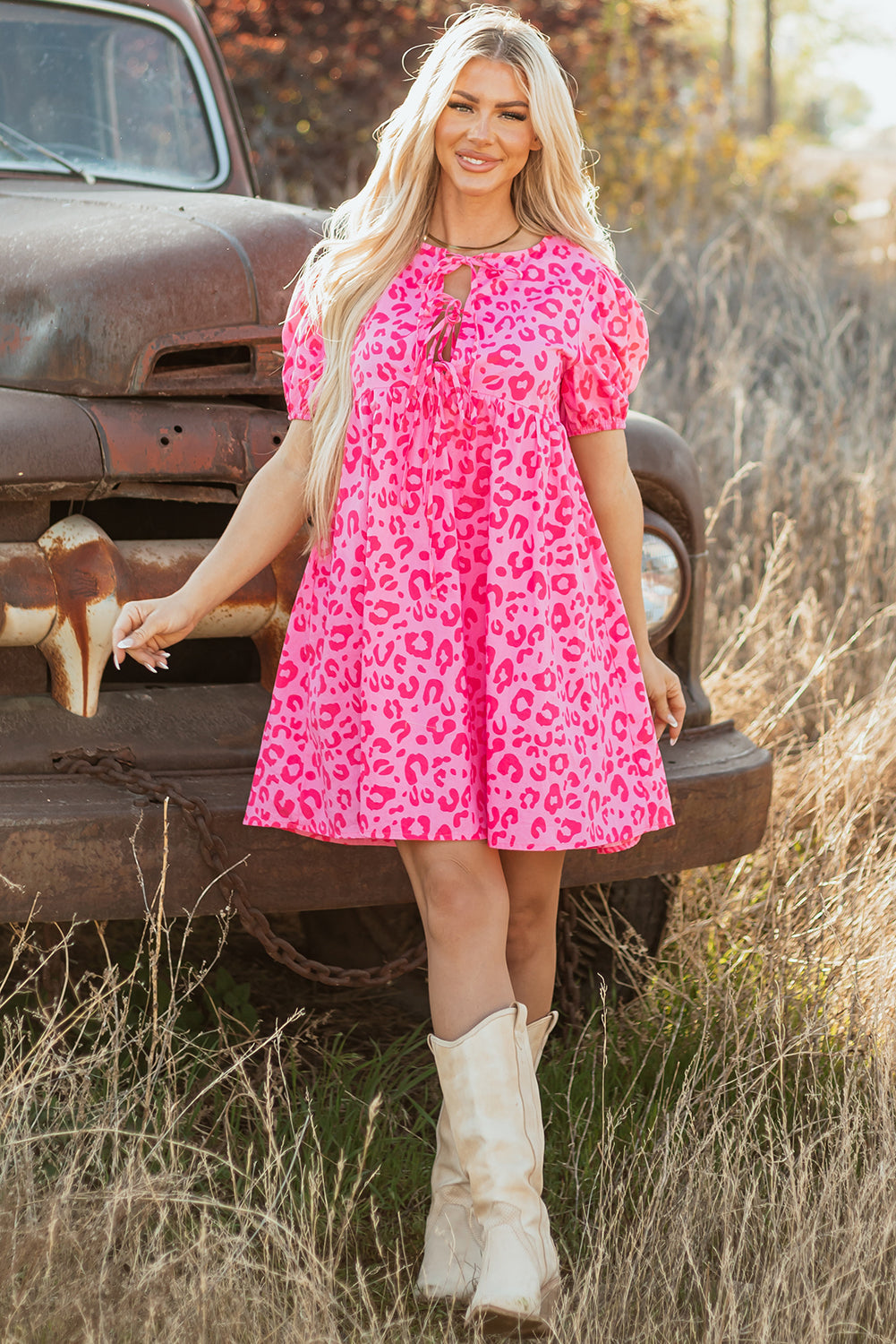 Bohemian Loose Fit Mini Closeup