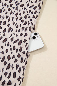 Bohemian Loose Leopard Print Dress