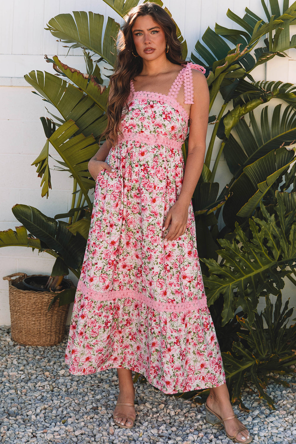 Bohemian Maxi Dress Back View