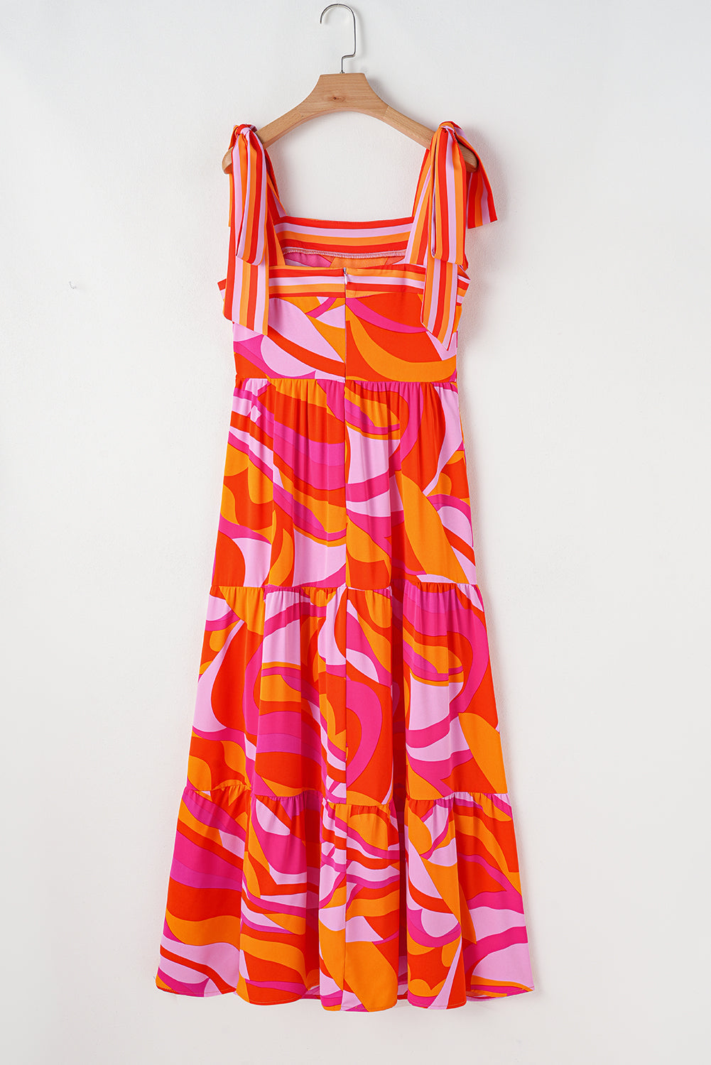 Bohemian maxi dress earth tones