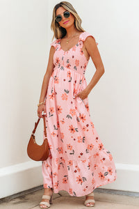 Bohemian Maxi Dress Floral Print