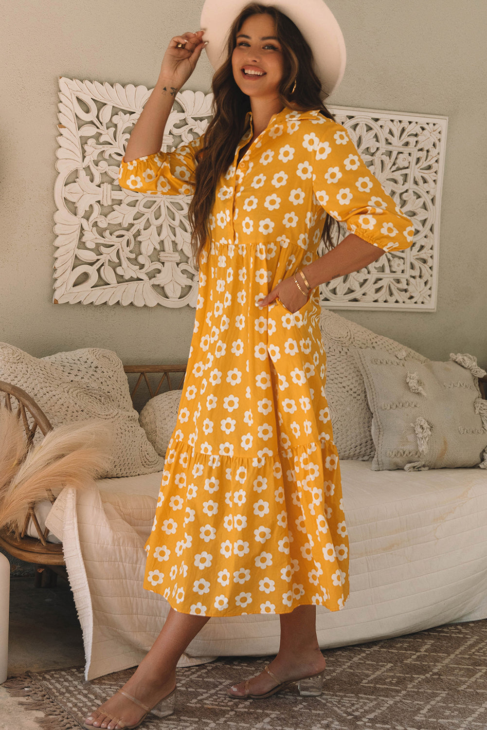Bohemian Maxi Dress Side View