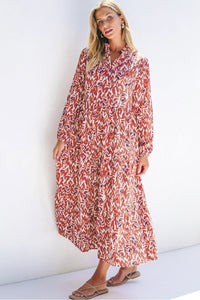 Bohemian Midi Dress Back View