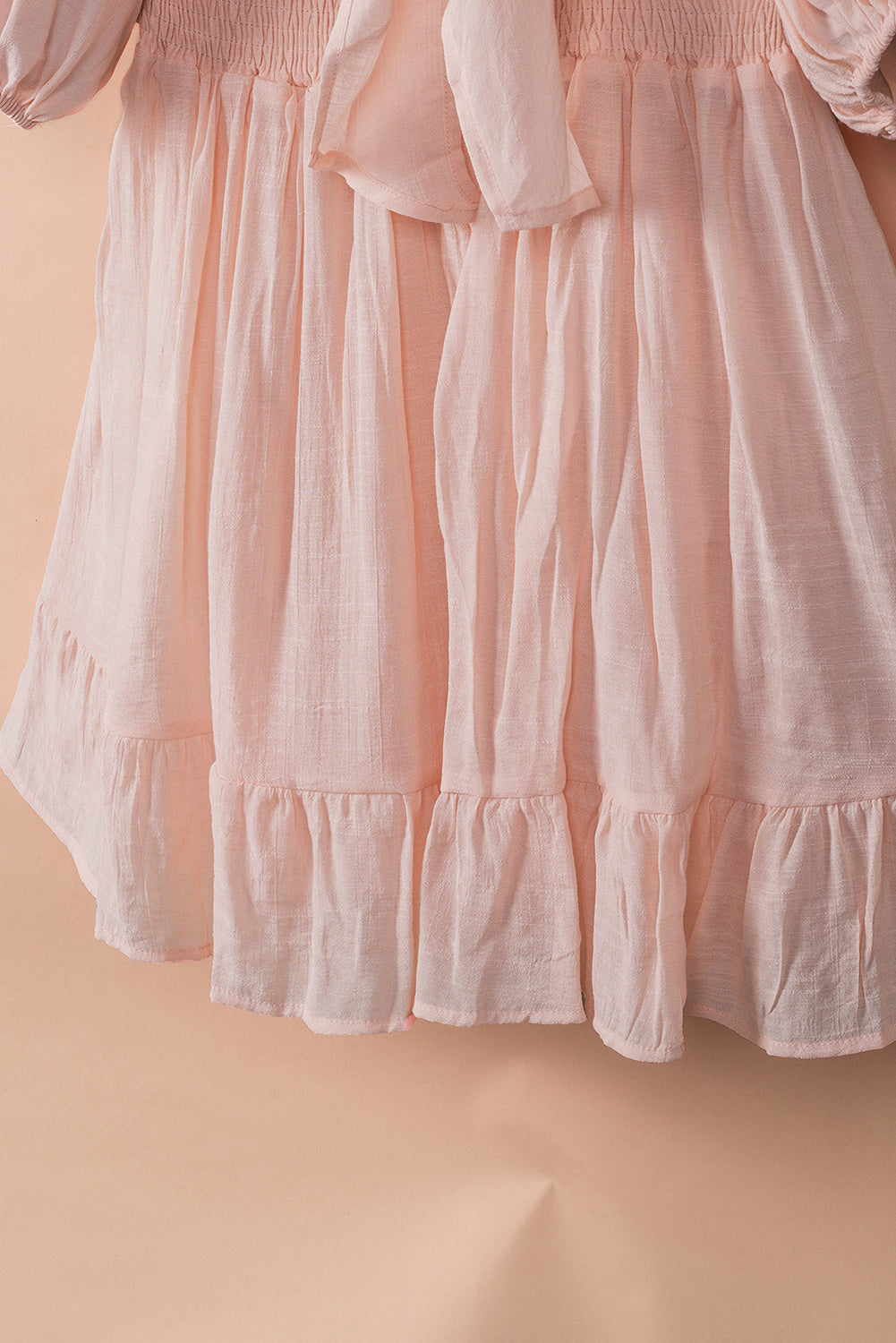 Bohemian Midi Dress Mauve Detail