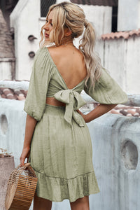 Bohemian Midi Dress Patchwork Print