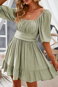 Bohemian Midi Dress Rayon Blend