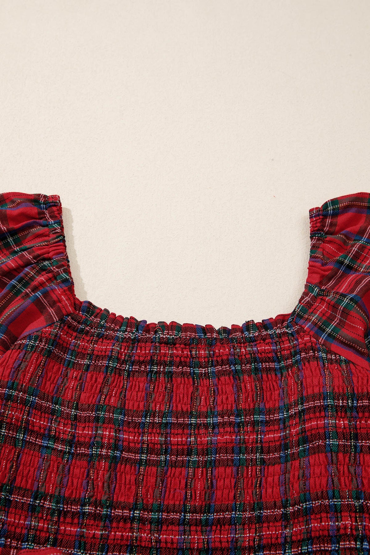 Bohemian Midi Dress Red Pattern