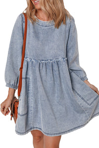 Bohemian Mini Dress Back View