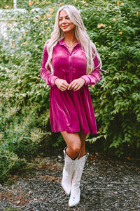 Bohemian mini dress back view