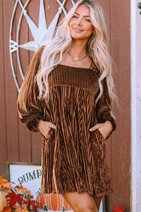 Bohemian Mini Dress Flowy Fit