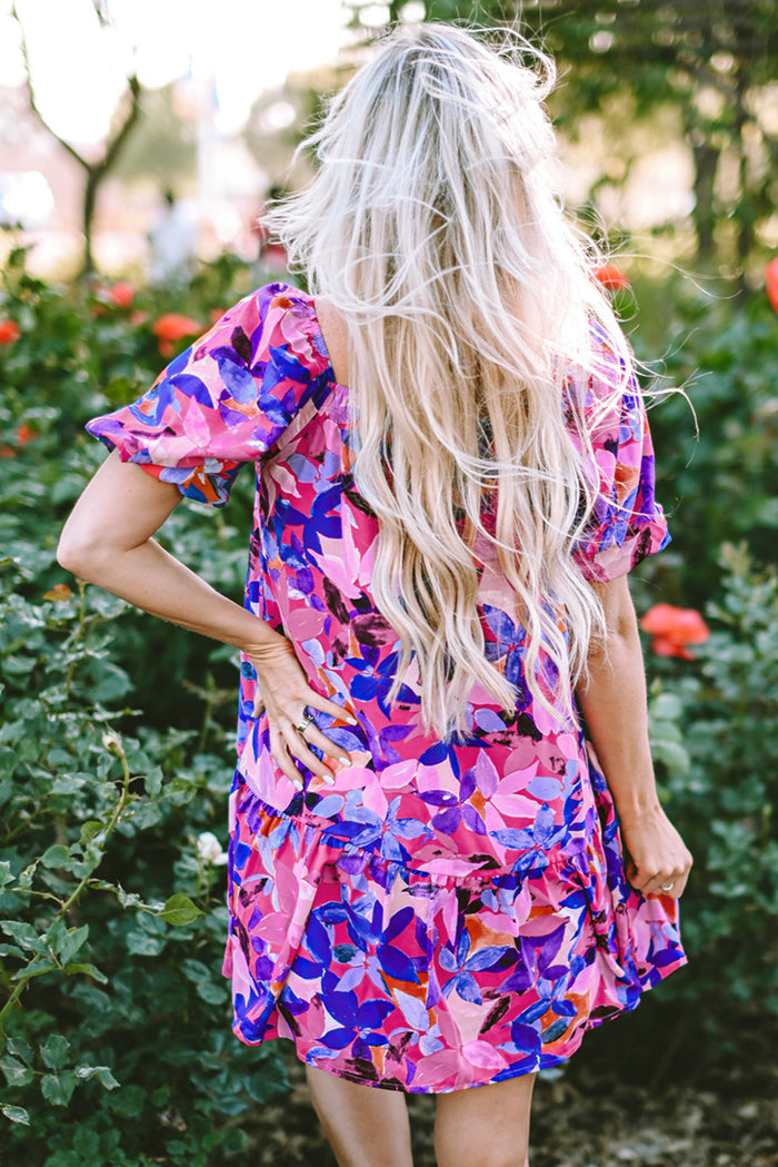 Bohemian Mini Dress Front View
