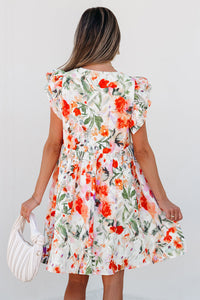 Bohemian mini dress front view