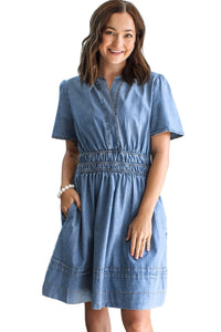Bohemian Mini Dress Natural Light