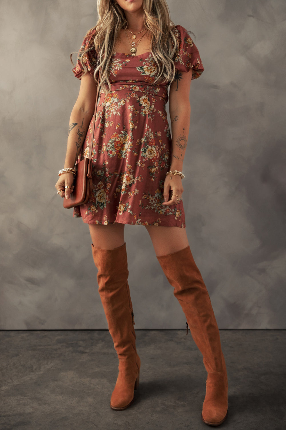 Bohemian Mini Dress Side View