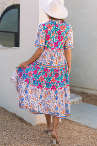 Bohemian mixed print mini outfit