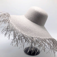 Bohemian natural straw beach hat