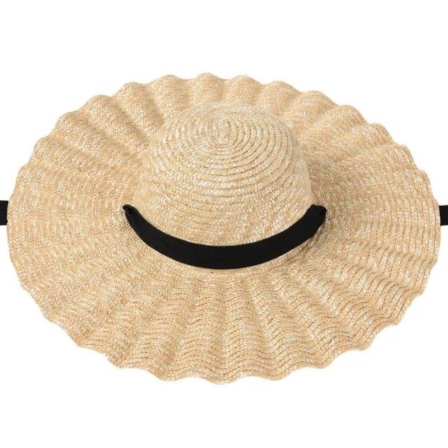 Bohemian Natural Straw Wide Brim Hat