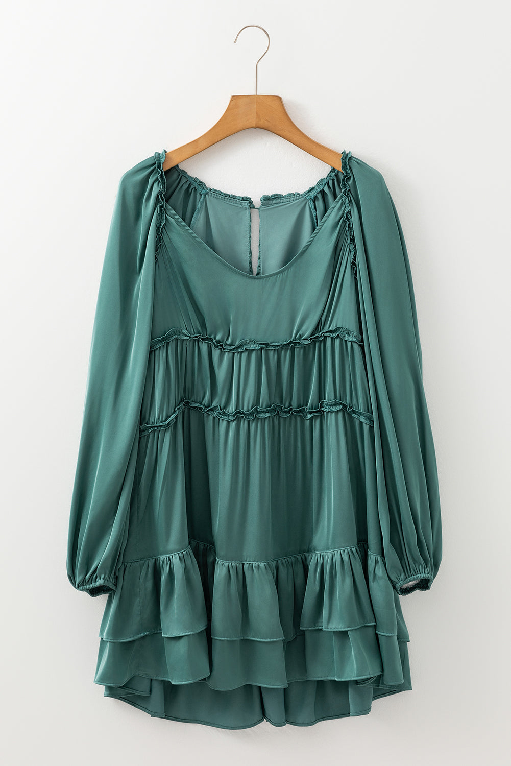 Bohemian Off-White Linen Mini Dress