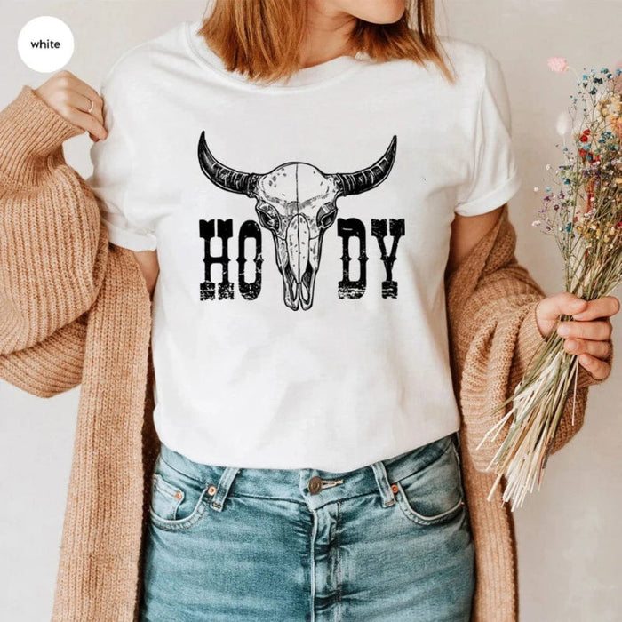 Bohemian oversized cotton tee women