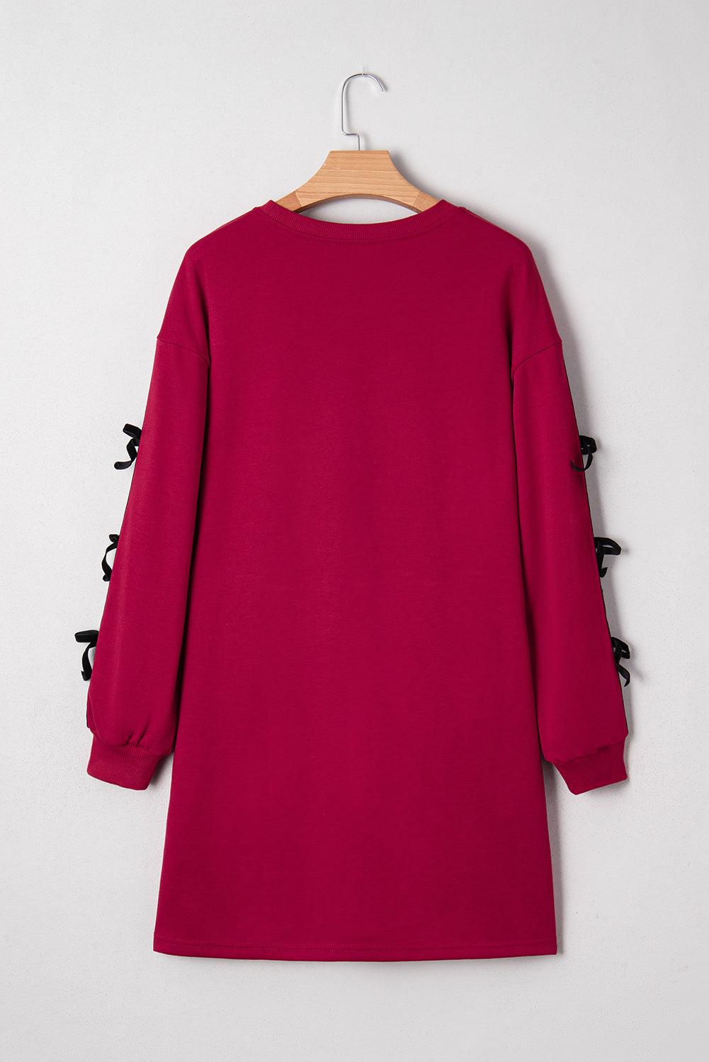 Bohemian Oversized Sweatshirt Dress Close-Up