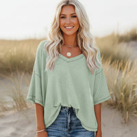 Bohemian Oversized Top Natural Fabric