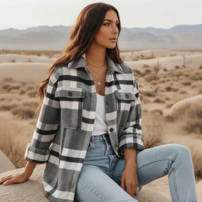 Bohemian patchwork coat women