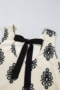 Bohemian Patchwork Sleeveless Dress