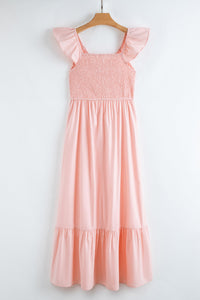 Bohemian pink dress full length