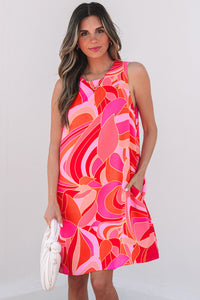 Bohemian Printed Summer Mini Dress