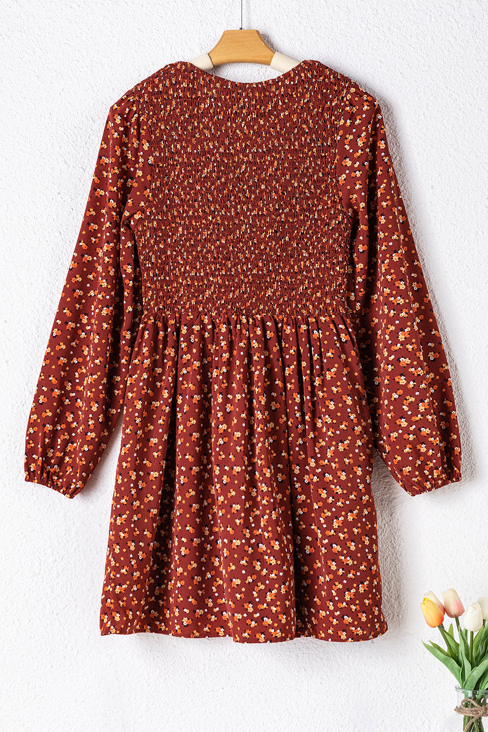 Bohemian Puff Sleeve Beach Dress