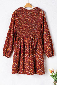 Bohemian Puff Sleeve Beach Dress