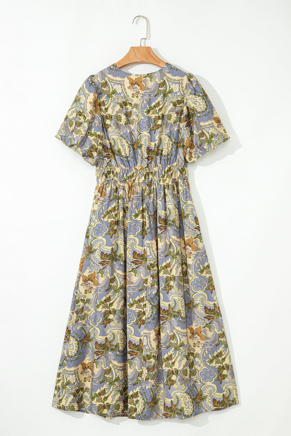 Bohemian Puff Sleeve Dress Styled