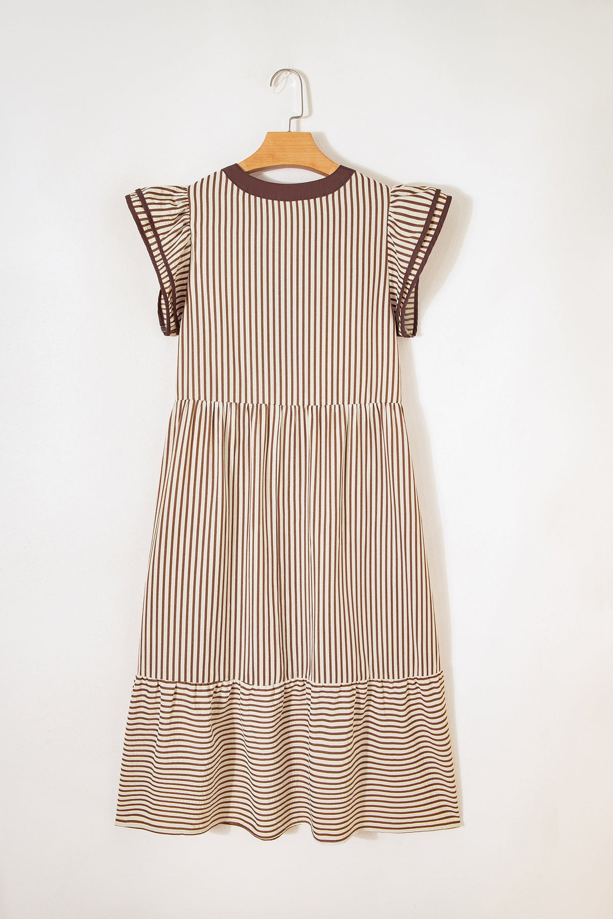 Bohemian Puff Sleeve Flowy Dress