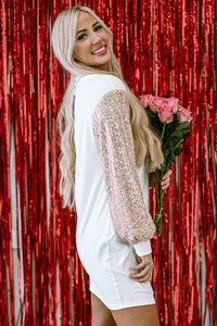 Bohemian Puff Sleeve Gold Detail