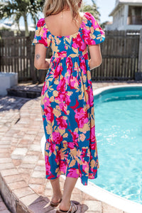 Bohemian Puff Sleeve Summer Dress