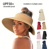Bohemian raffia bucket hat brim