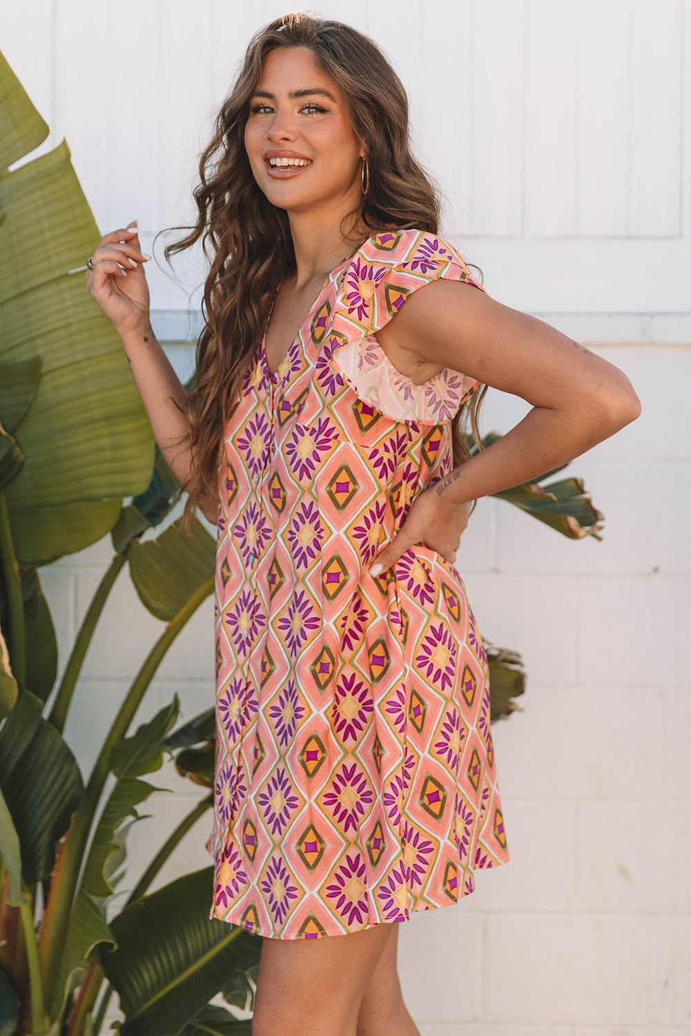 Bohemian Relaxed Fit Floral Dress
