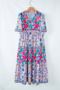 Bohemian relaxed fit floral mini