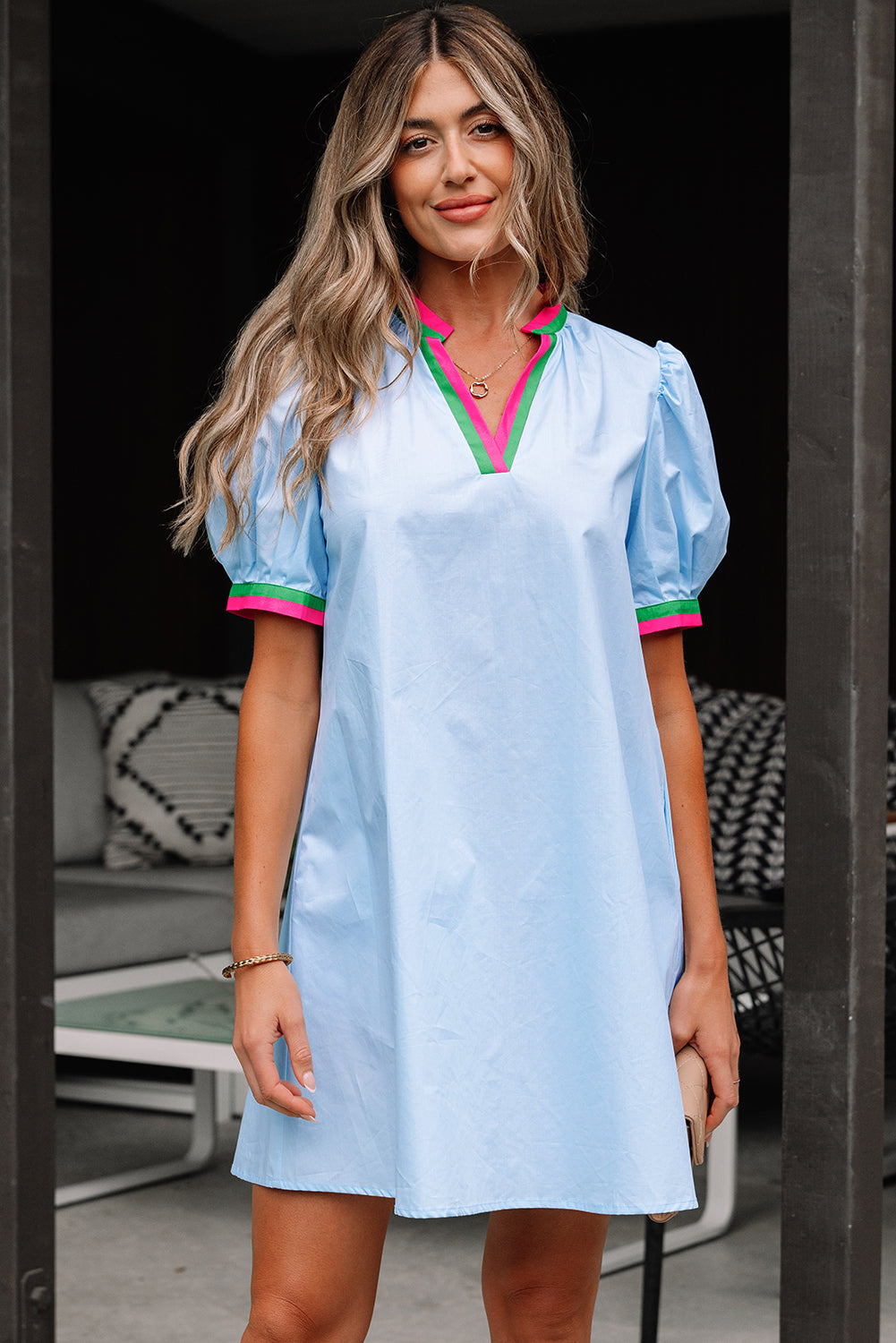 Bohemian Relaxed Fit Mini Dress