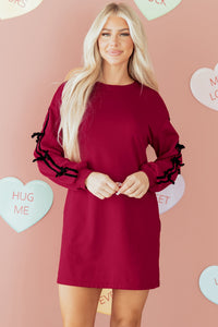 Bohemian Relaxed Fit Sweatshirt Dress