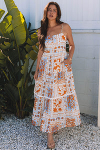 Bohemian ricrac dress front view