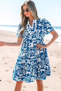 Bohemian Ricrac Trim Cotton Mini