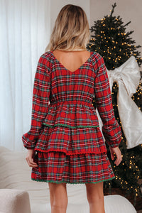 Bohemian ricrac trim summer dress