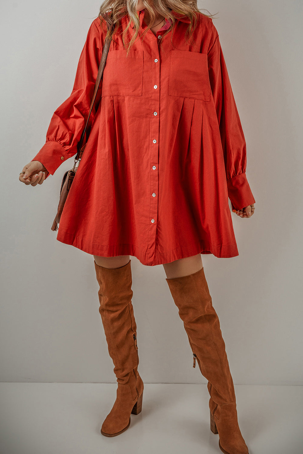 Bohemian ruched waist mini dress