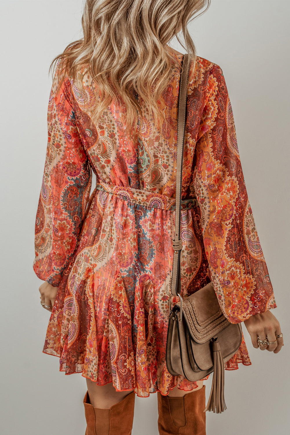 Bohemian Ruched Waist Summer Dress