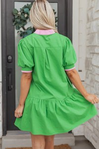 Bohemian Ruffle Dress Front View