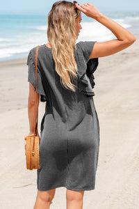 Bohemian Ruffle Dress Front View