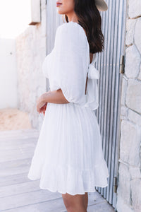 Bohemian Ruffle Dress Side View